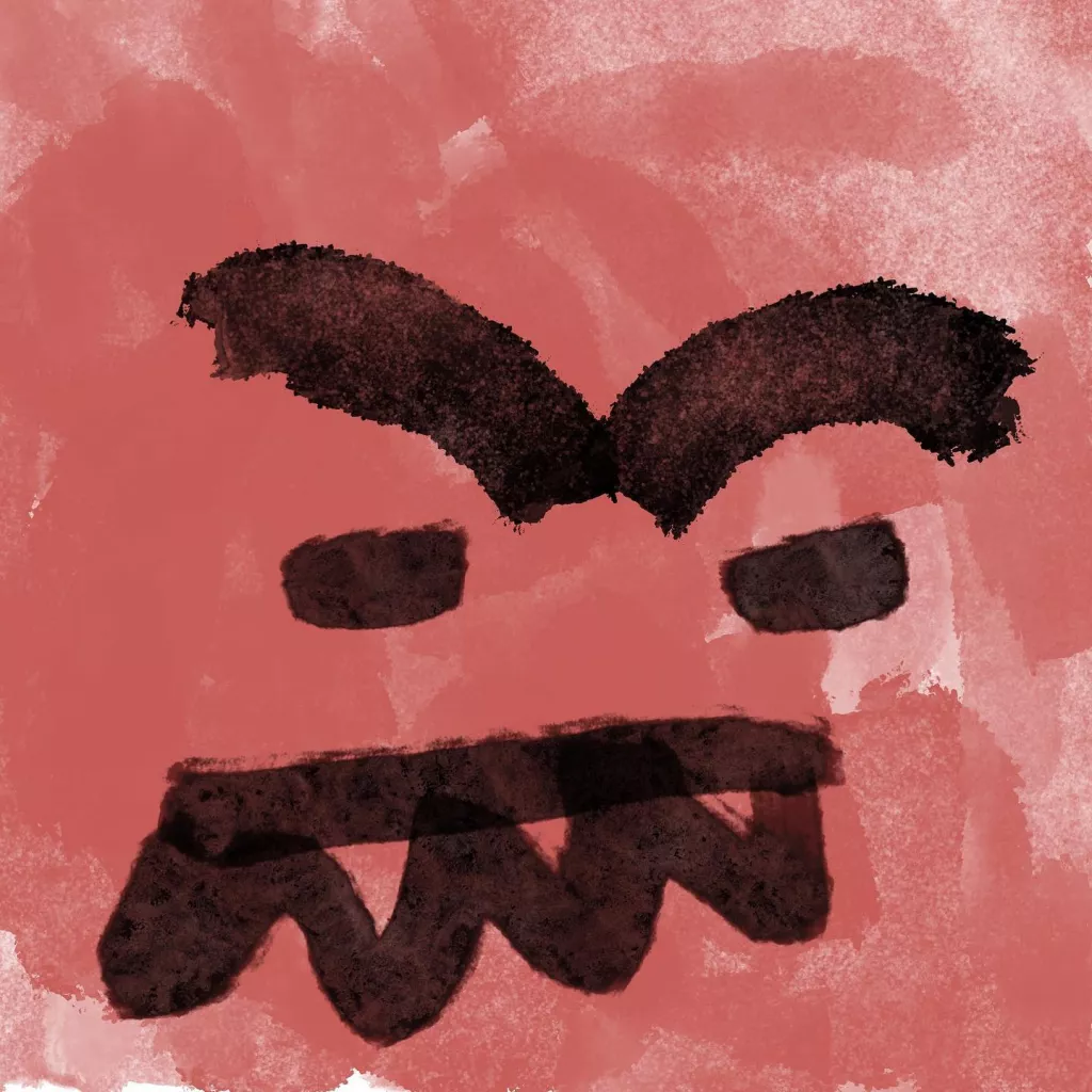 red face